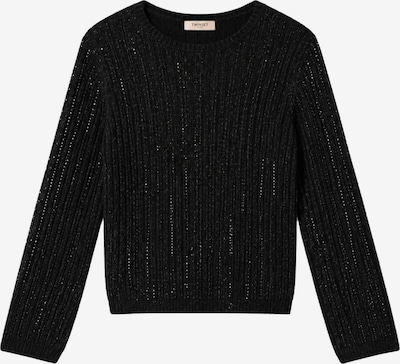 Twinset Sweater 'Wool-blend sweater with rhinestones' in S in Black, Item view