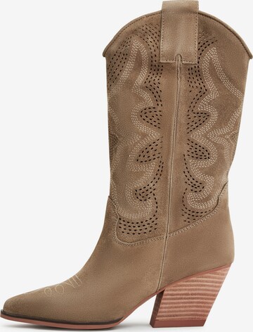 CESARE GASPARI Boots in Beige: front