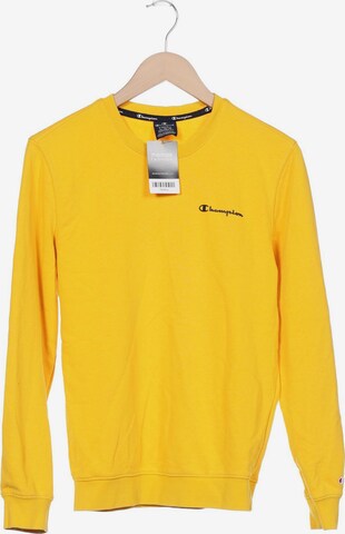 Champion Sweatshirt & Zip-Up Hoodie in XS in Yellow: front