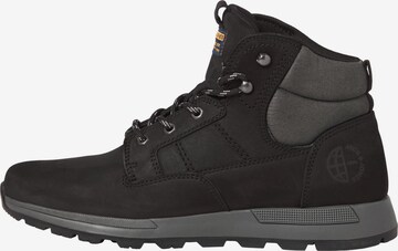 JACK & JONES Lace-up boots in Black: front