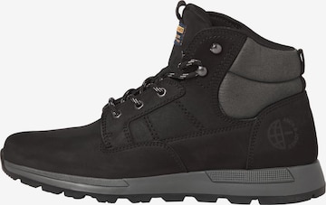 JACK & JONES - Botas con cordones en negro: frente