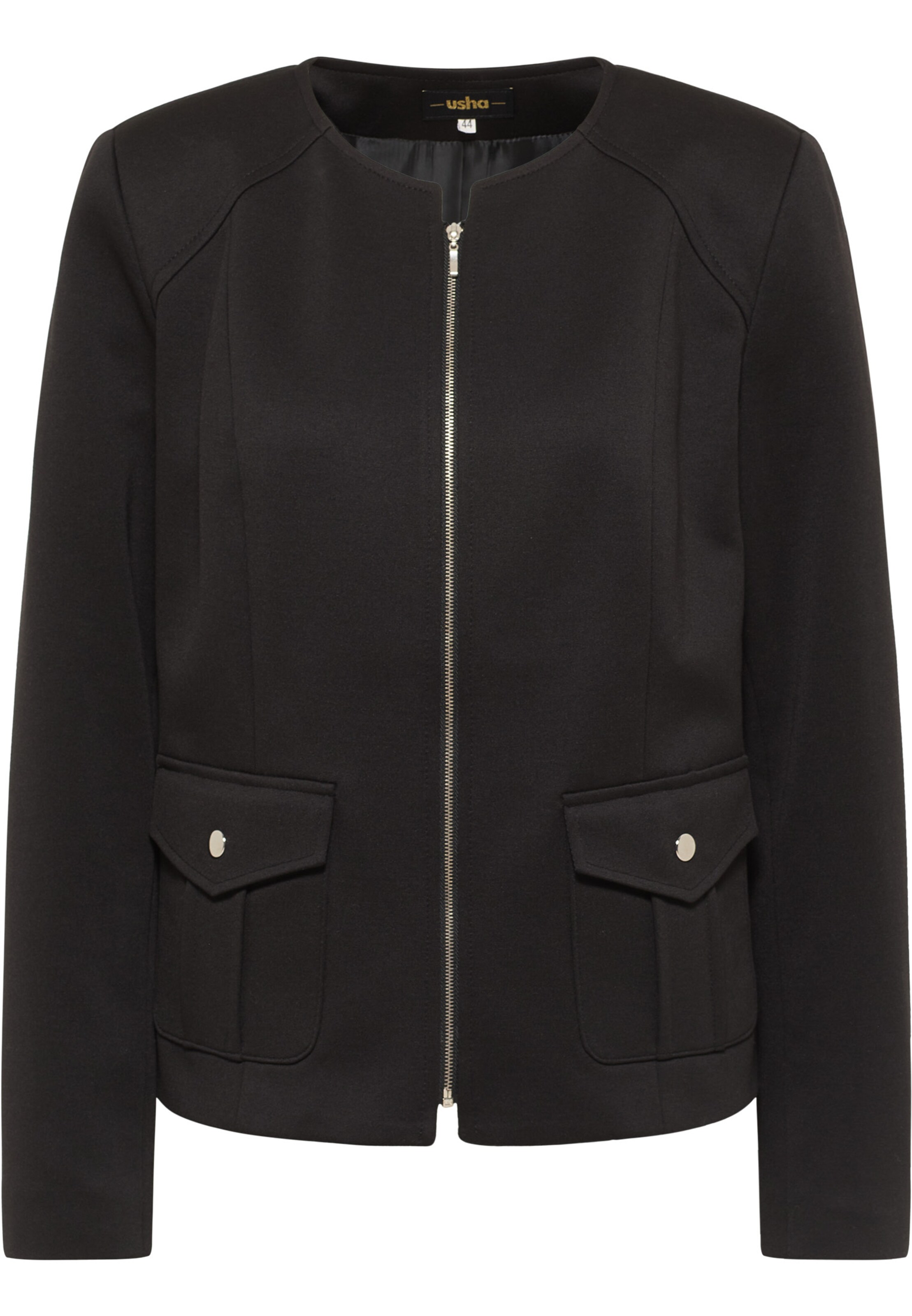 usha BLACK LABEL Tussenjas in Zwart: voorkant