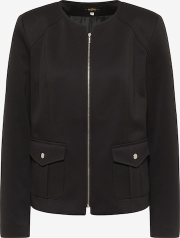 usha BLACK LABEL Between-Season Jacket in Black: front