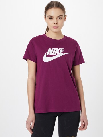 Maglietta 'Futura' di Nike Sportswear in lilla: frontale