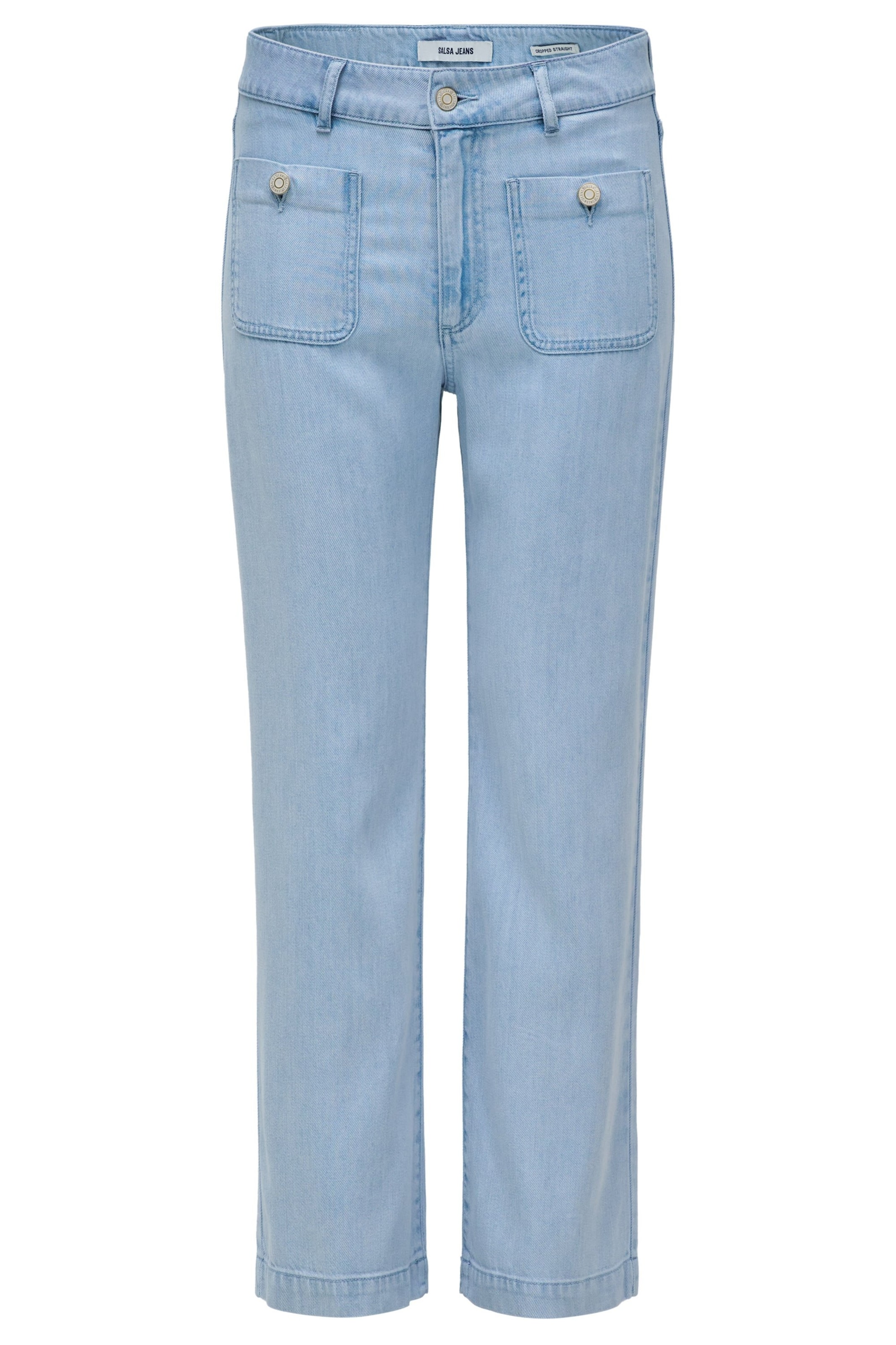 Salsa Jeans Regular Chino in Blauw: voorkant