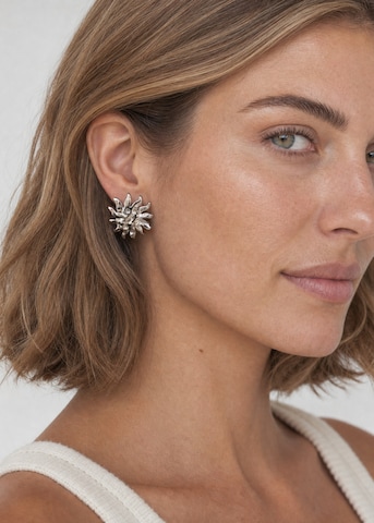 PURELEI - Pendientes 'Iconic Sun' en plata: frente