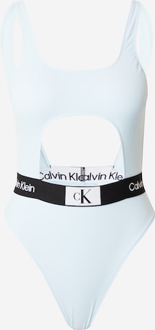 Calvin Klein Swimwear Бюстие Бански костюм в синьо: отпред