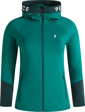 PEAK PERFORMANCE Fleece Jacket 'Rider' in Green