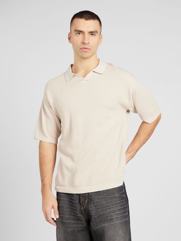 Pull-over 'Blend' JACK & JONES en beige : devant