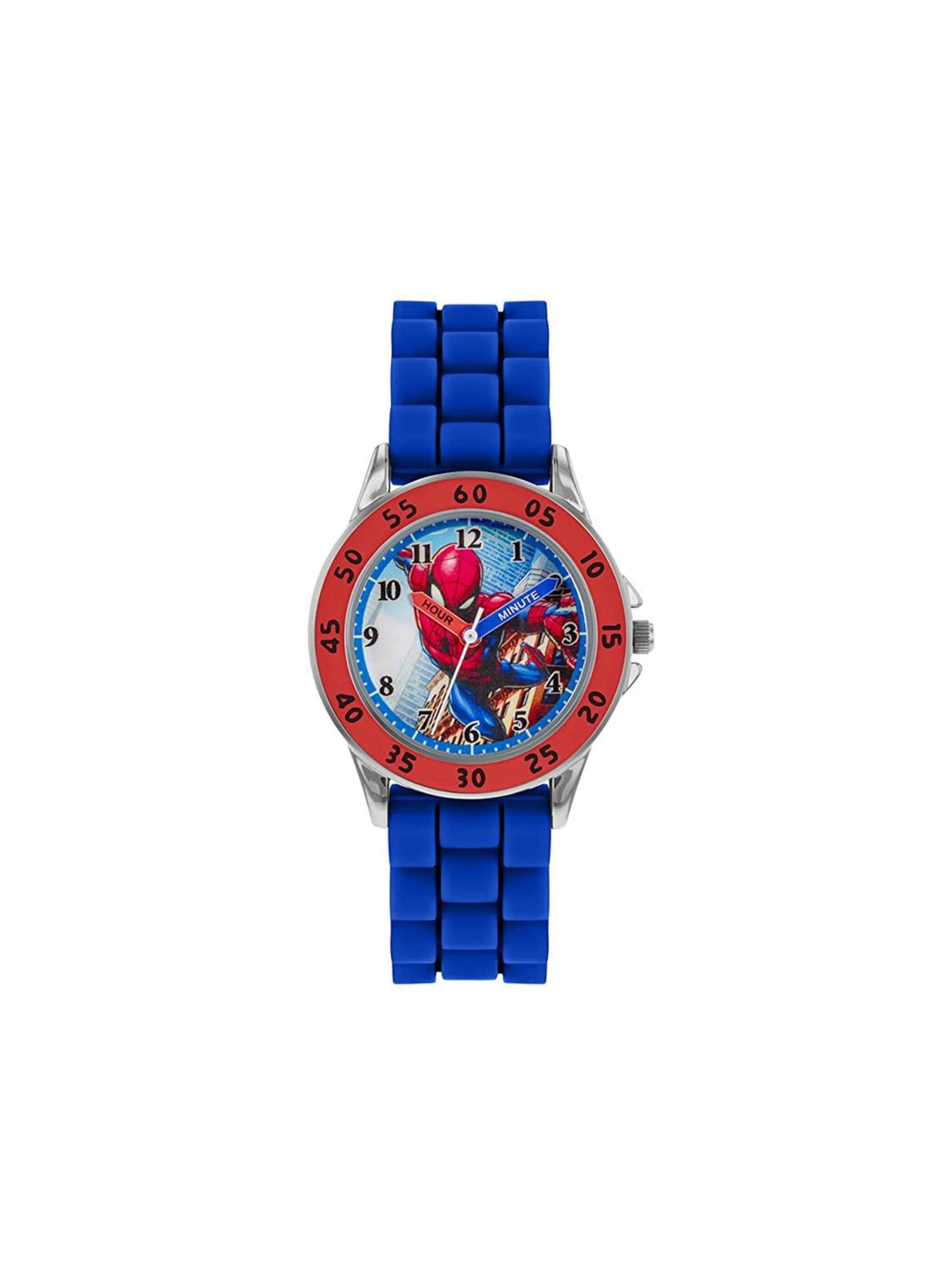 DISNEY Watch 'Spiderman Time Teacher' in Blue: front