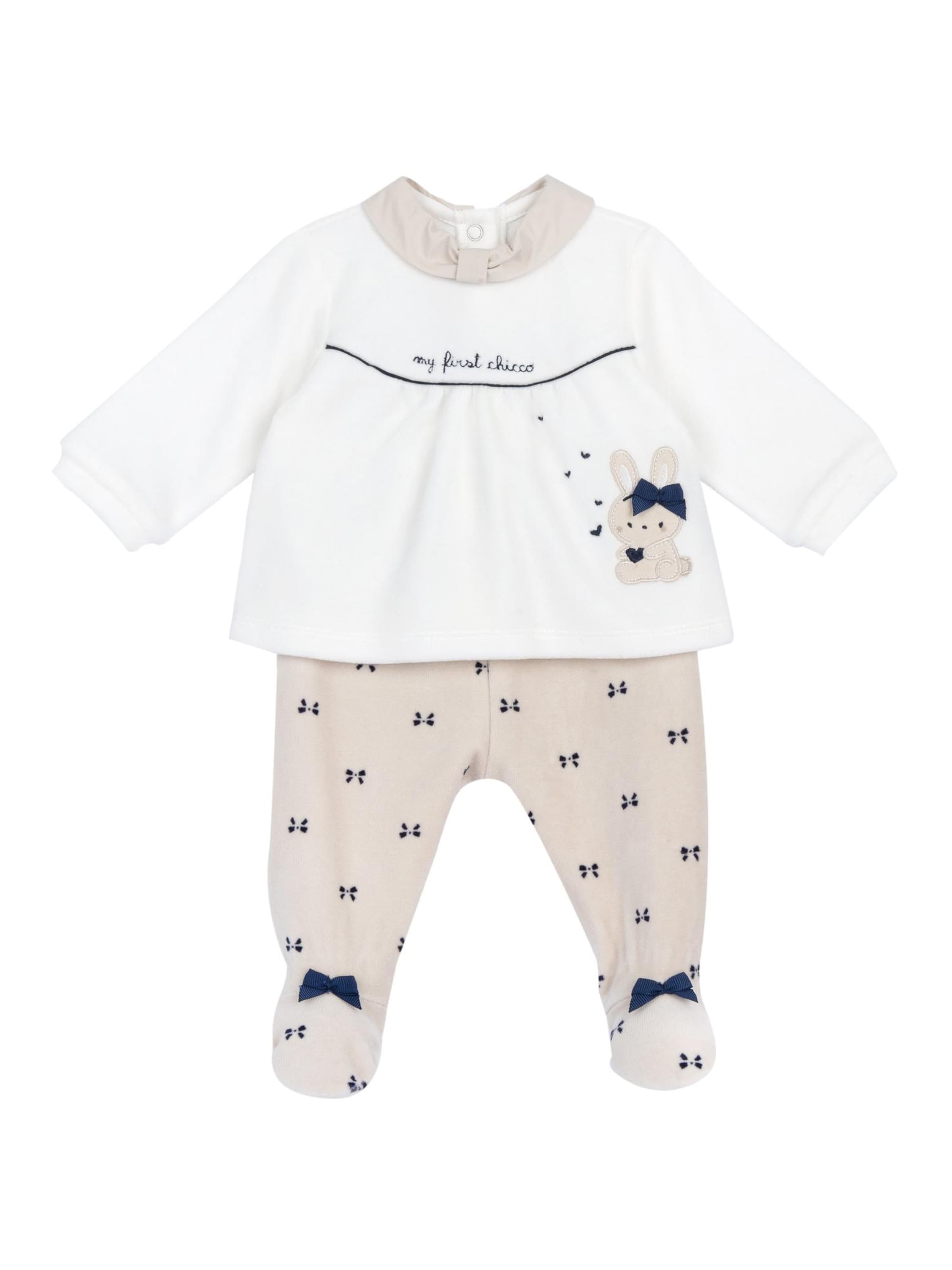 Chicco Комплект в бяло: отпред