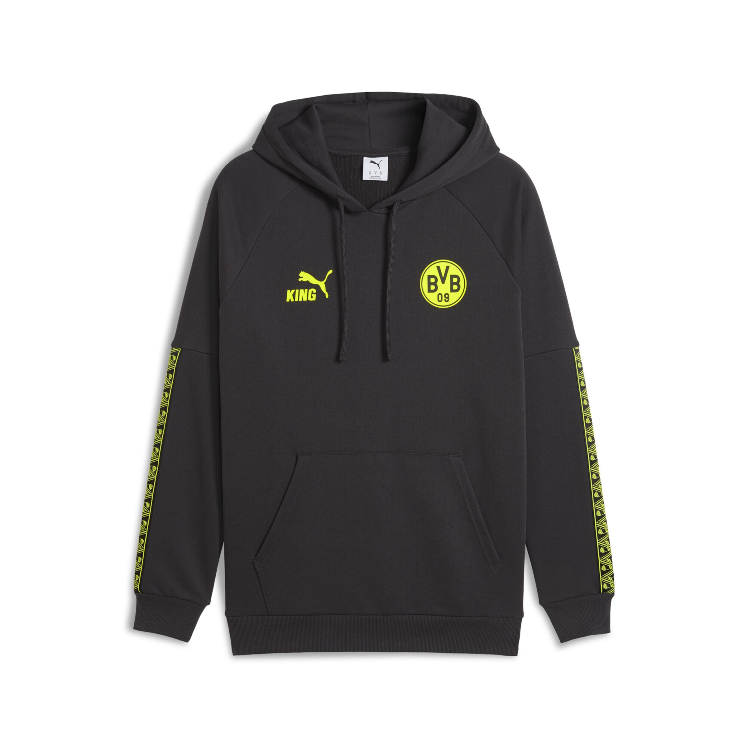 PUMA Sweatshirt 'Borussia Dortmund King' in de kleur Geel / Antraciet, Productweergave