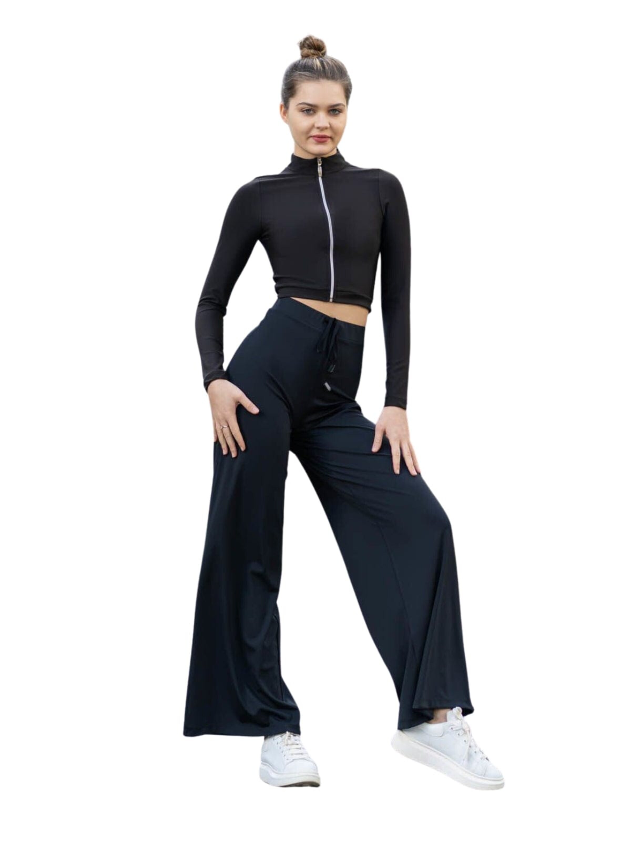 Lismina Slim fit Leggings 'Lismina - 359 Mumbai Yoga Hose' in Black: front