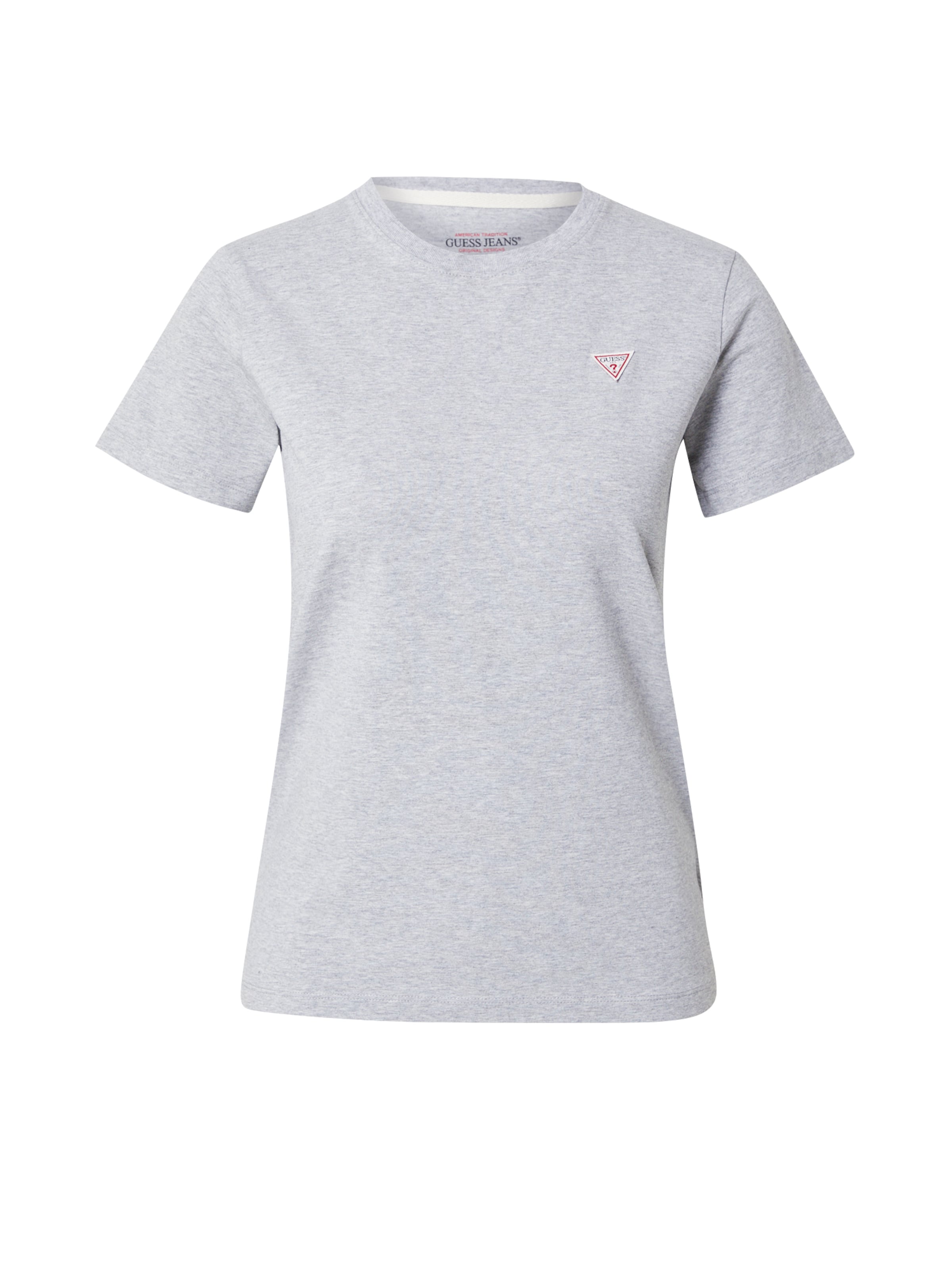 T-shirt GUESS JEANS en gris : devant