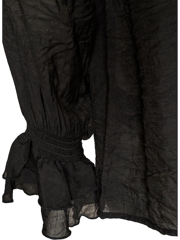 Camicia da donna 'Mifu' di Zizzi in nero
