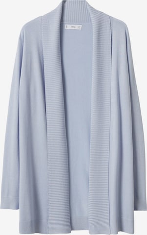 MANGO Gebreid vest 'ALMA' in Blauw: voorkant