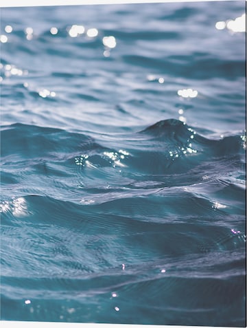 Liv Corday Bild 'Ocean Waves' in Blau: predná strana