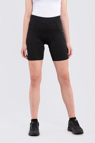 Skinny Pantalon de sport 'Ruonala' Rukka en noir : devant