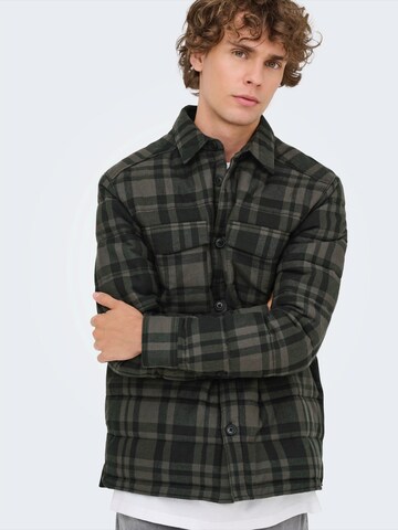Only & Sons - Chaqueta de entretiempo 'ONSGudmund' en verde: frente