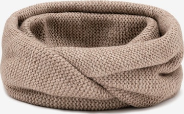 Écharpe tube '7103' Vivisence en beige : devant