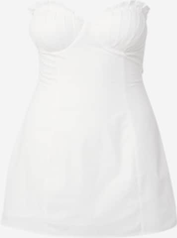 ABOUT YOU x Laura Giurcanu - Vestido 'Camilla' em branco: frente