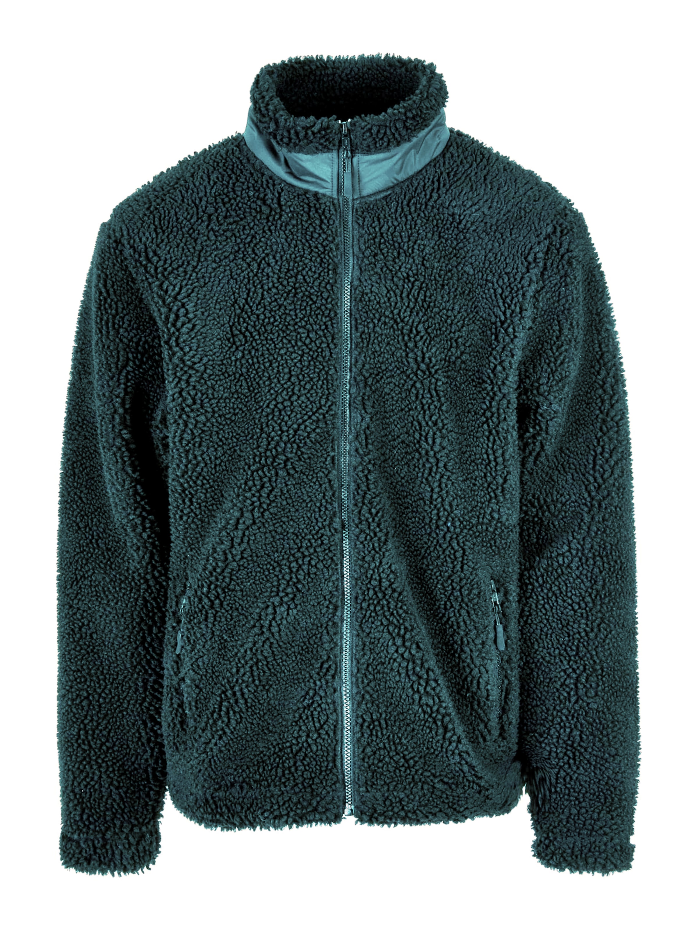 Urban Classics Fleecová mikina – zelená: přední strana