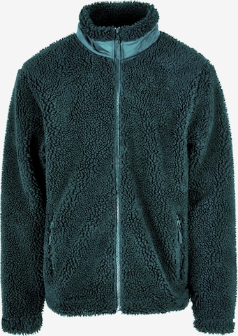Urban Classics Fleece jas in Groen: voorkant