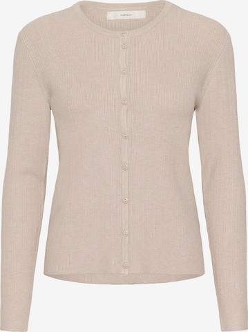 InWear Knit Cardigan 'Yenah' in Beige: front