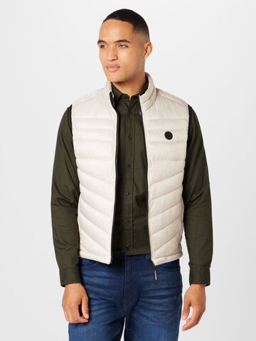 Gilet 'Hero' JACK & JONES en blanc : devant