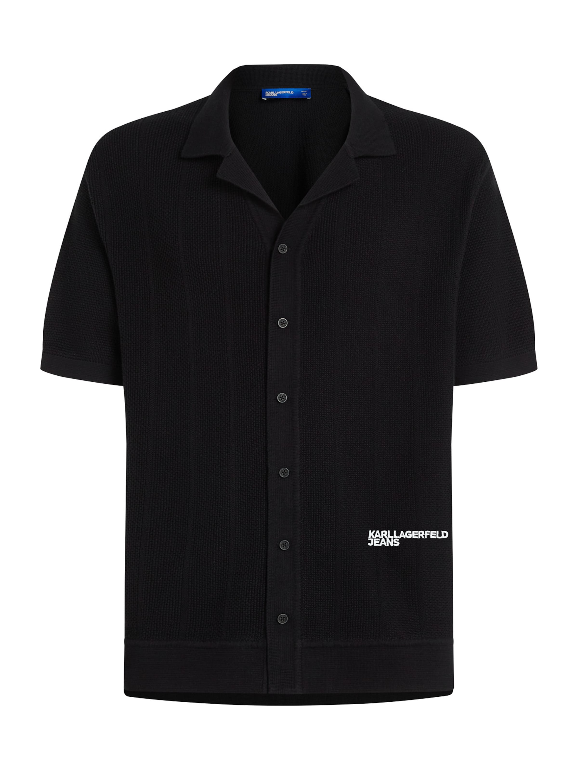 melns KARL LAGERFELD JEANS Standarta piegriezums Krekls: no priekšpuses