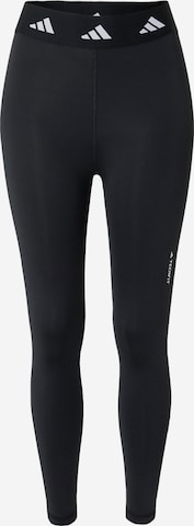 ADIDAS PERFORMANCE Skinny Sports trousers 'Techfit' in Black: front