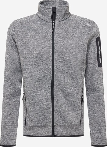 CMP Regular Fit Funktionsfleecejacke in Grau: predná strana