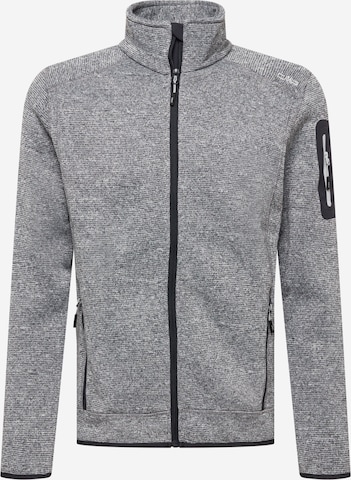 CMP Regular fit Athletic Fleece Jacket in Grey: front