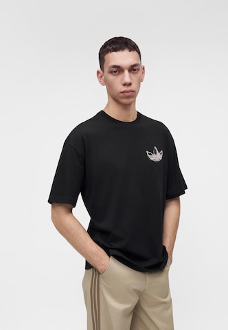 Tricou 'Powder Tongue' de la ADIDAS ORIGINALS pe negru