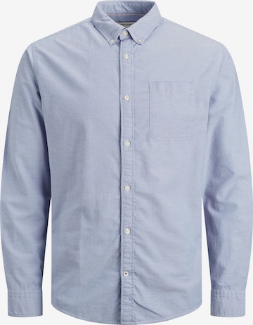 JACK & JONES Button Up Shirt 'JJEOxford' in Blue: front