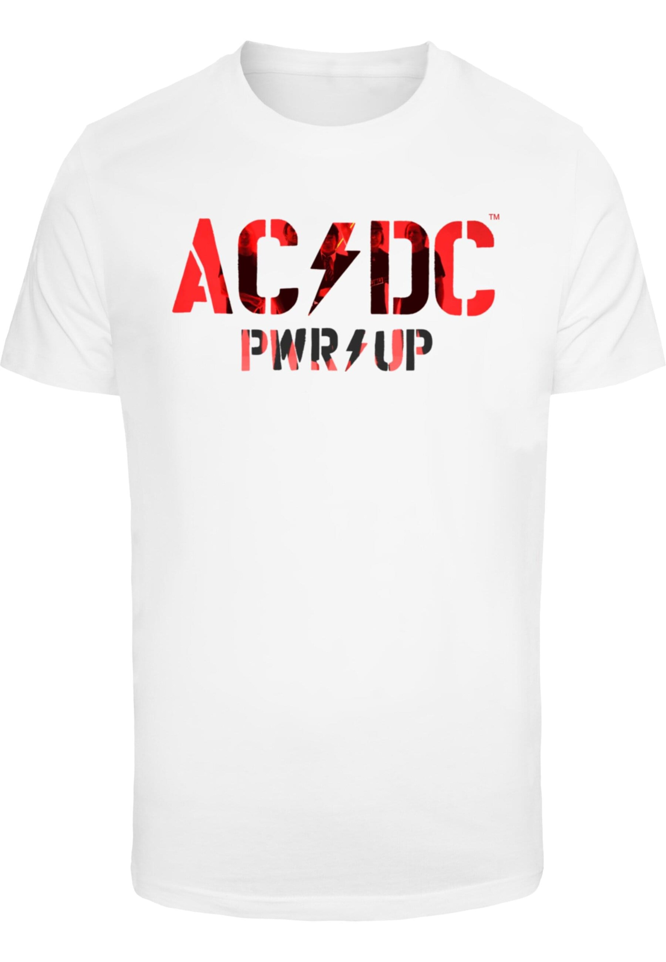 Merchcode Shirt 'ACDC - PWRUP' in White: front