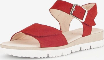 GABOR Strap Sandals in Red: front