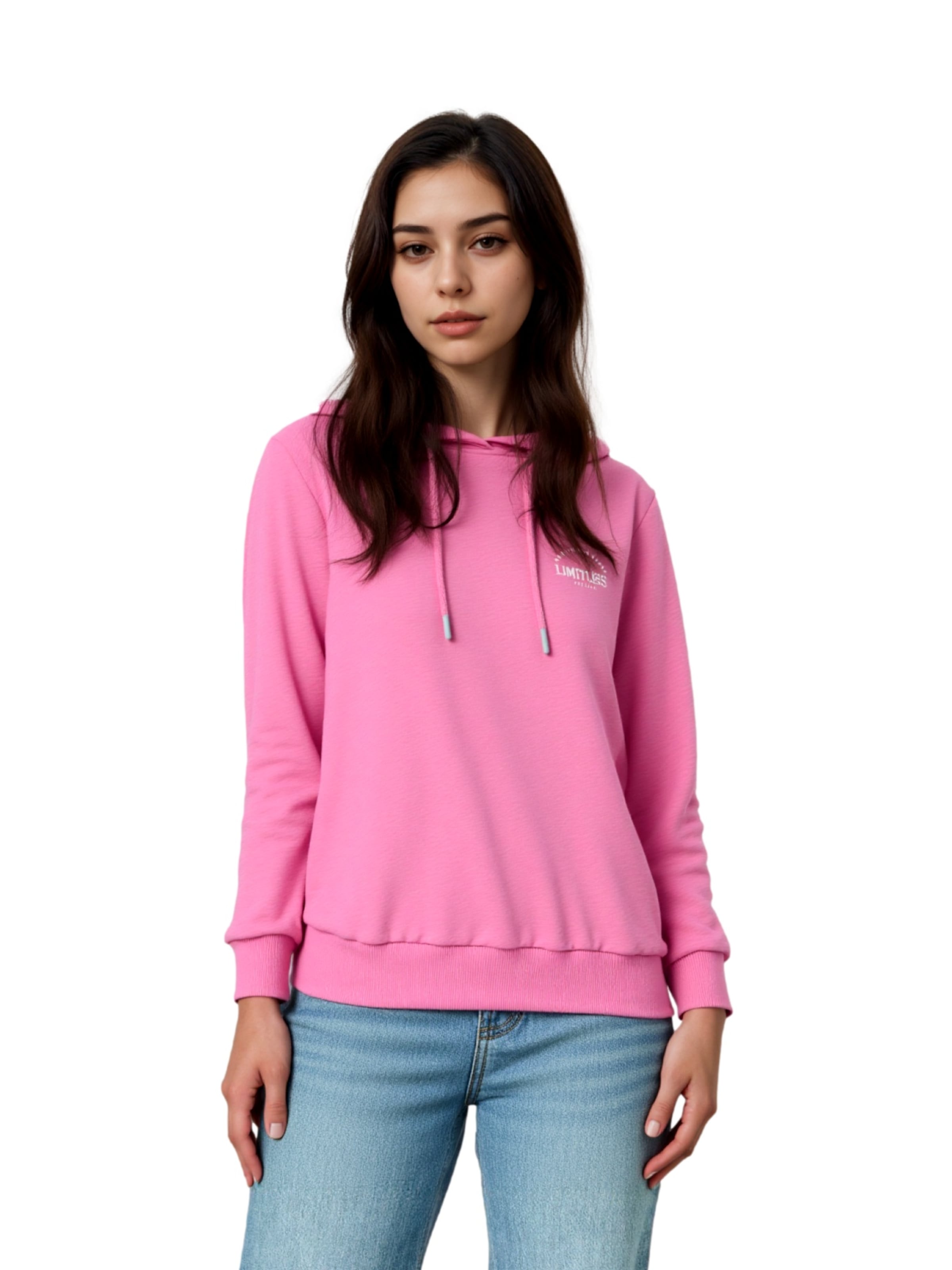 ONLY PLAY Hoodie 'Cava Life' in Pink: Vorderseite