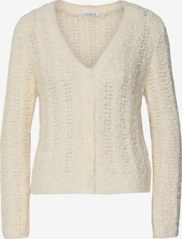 GUESS Gebreid vest 'Bea' in Beige: voorkant