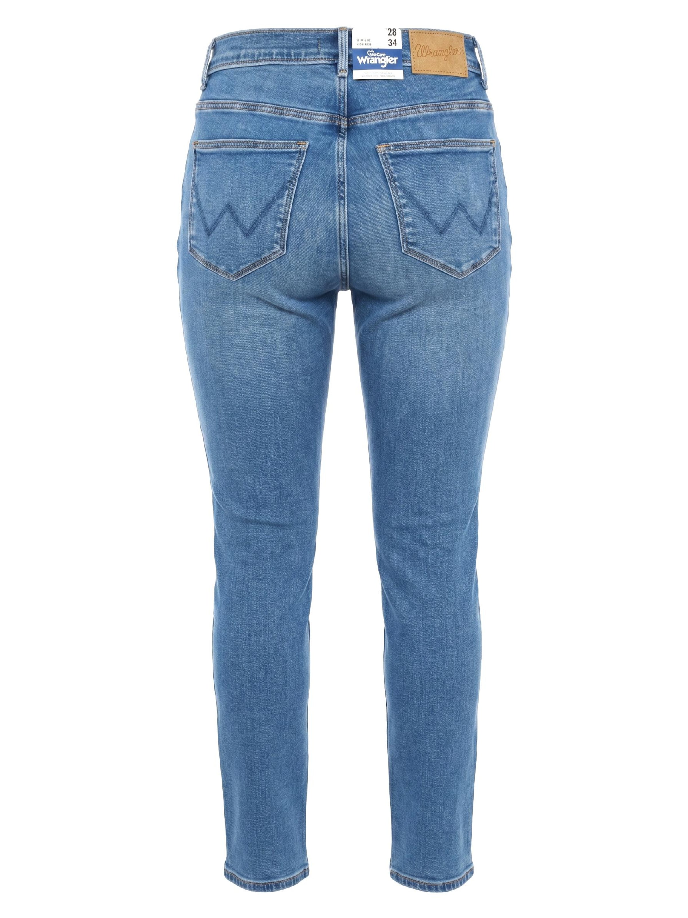Coupe slim Jean 'SLIM' WRANGLER en bleu