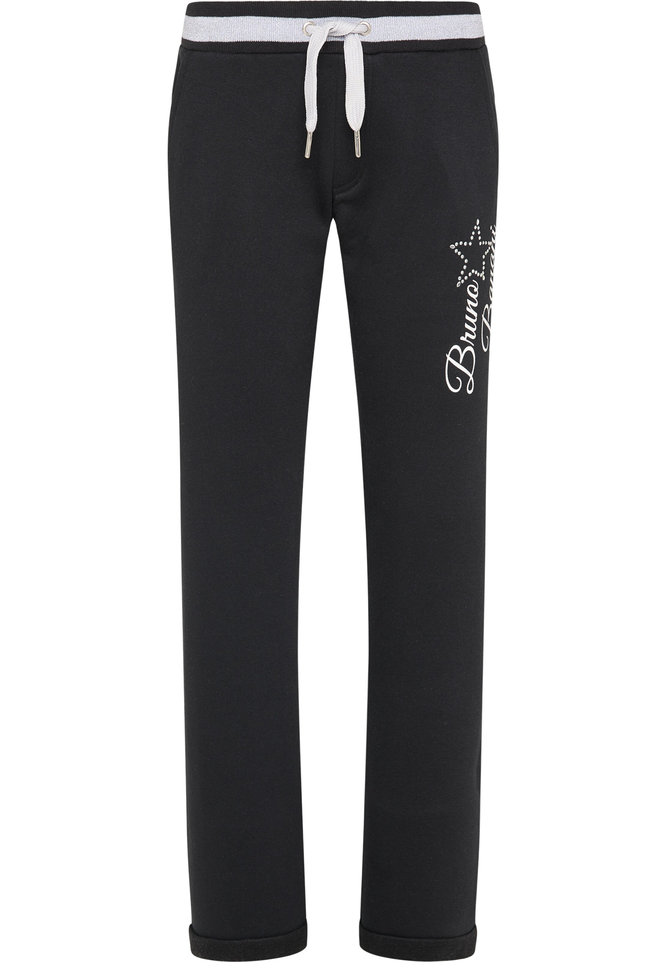 Bruno Banani Regular Broek 'Powell' in Zwart: voorkant