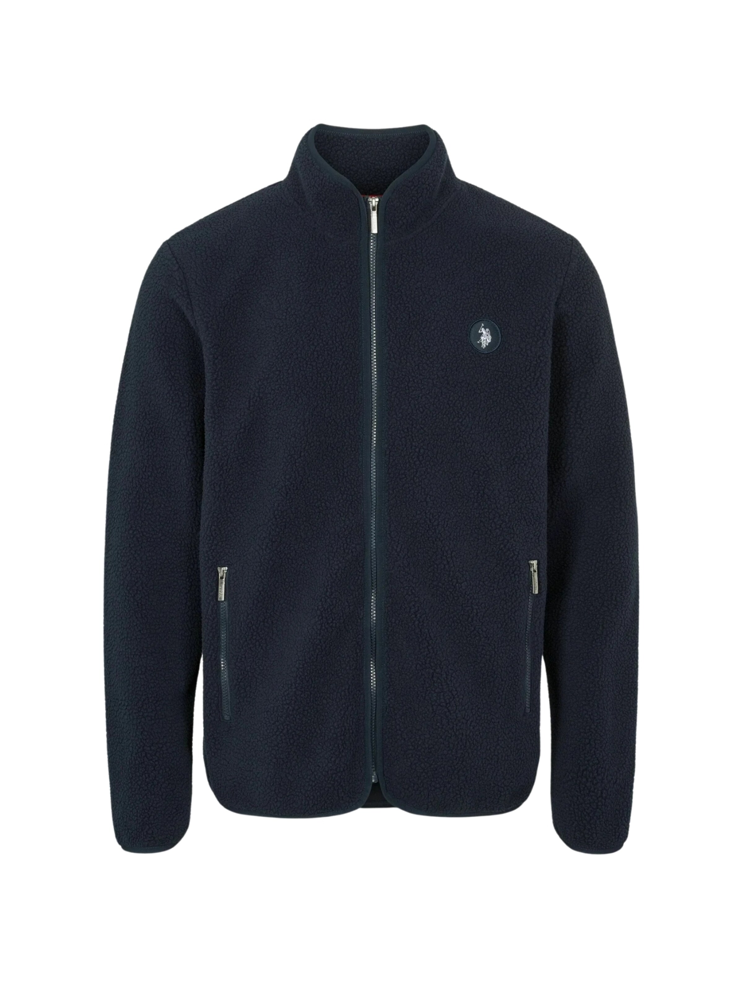 U.S. POLO ASSN. Fleecová mikina 'Troy' – modrá: přední strana