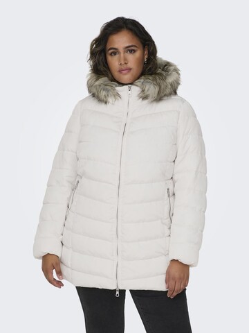 ONLY Carmakoma Winter Jacket in White: front