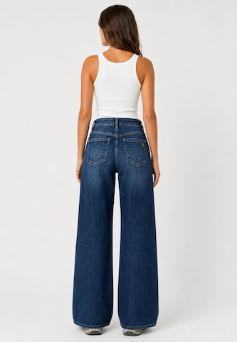 Wide leg Jeans di Elara in blu