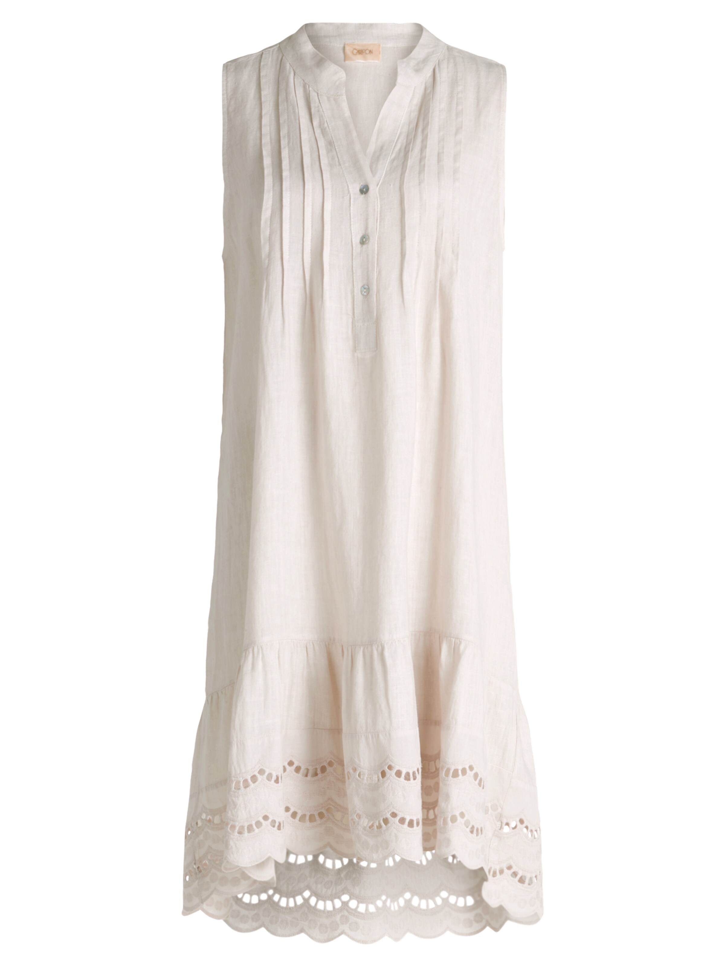 Cartoon Jurk in Beige: voorkant