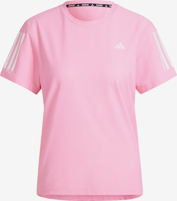 ADIDAS PERFORMANCE - Camiseta funcional 'Own The Run' en rosa: frente