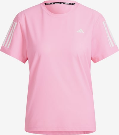 ADIDAS PERFORMANCE T-shirt fonctionnel 'Own The Run' en rose / blanc, Vue avec produit