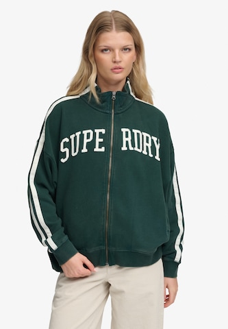 Veste de survêtement 'Athletic Essentials' Superdry & Co en vert : devant