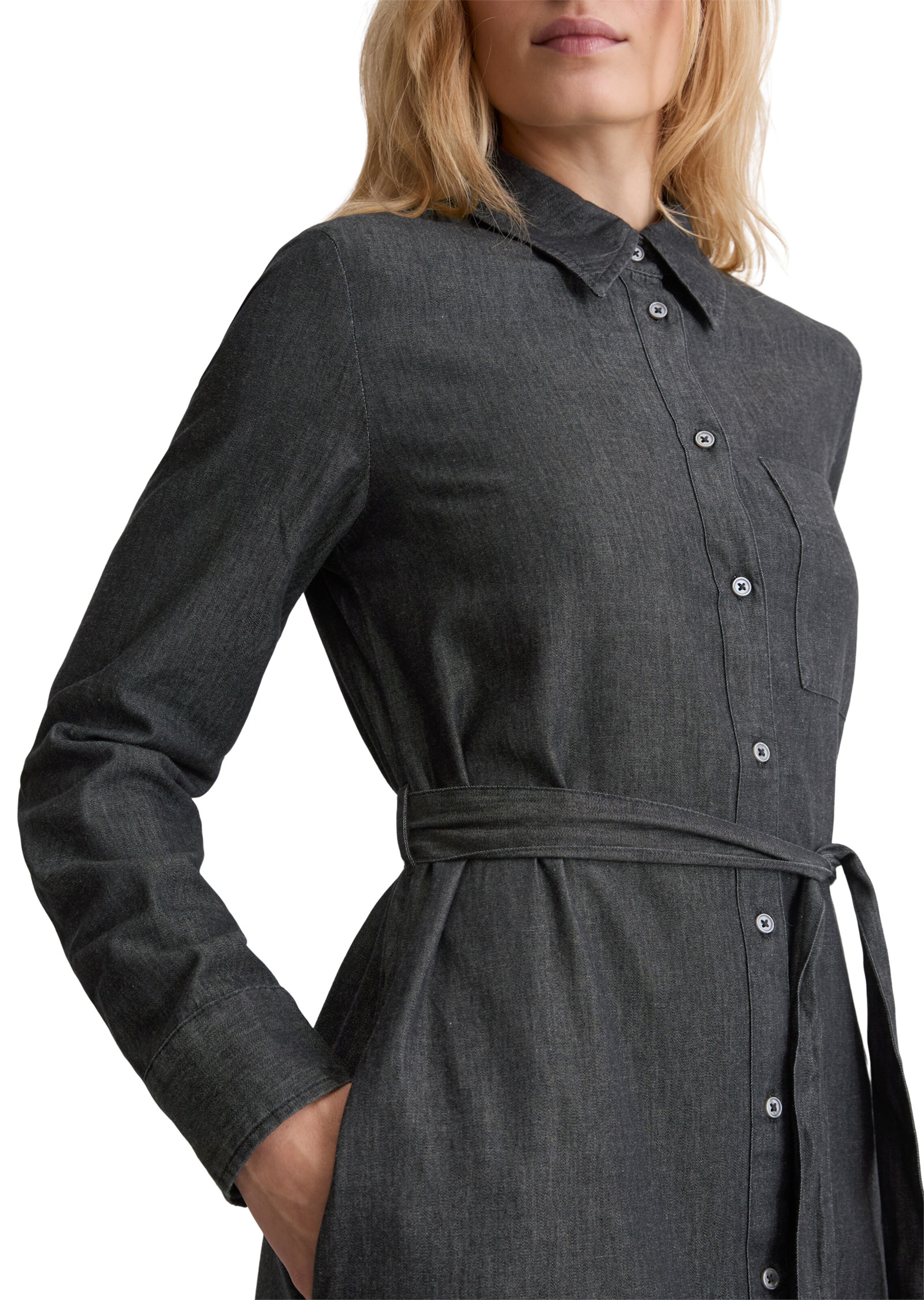 Marc O'Polo Shirt dress in Grey