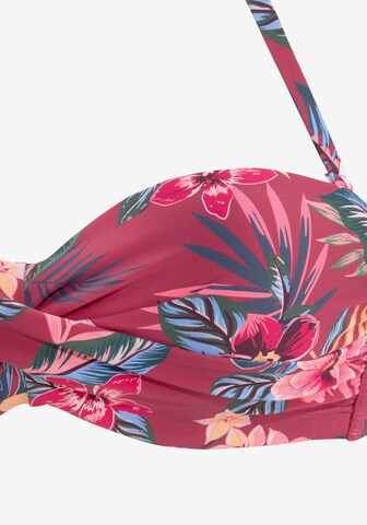 s.Oliver - Bandeau Top de bikini en rosa